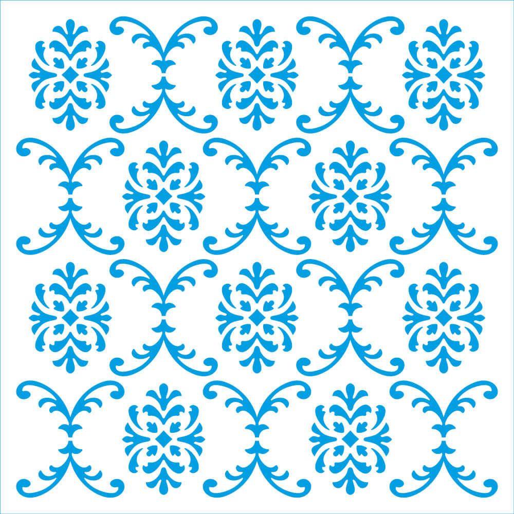 Stencil Litoarte 20x20 STXX-252 Textura Arabescada - Palácio da Arte
