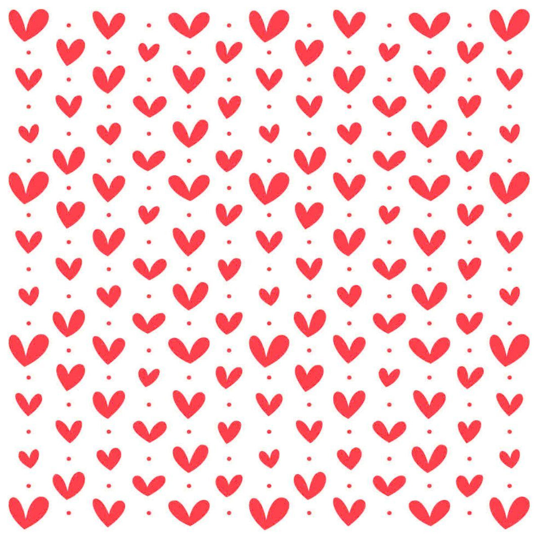 Stencil Litoarte 20x20 STXX-275 Coração I - Palácio da Arte