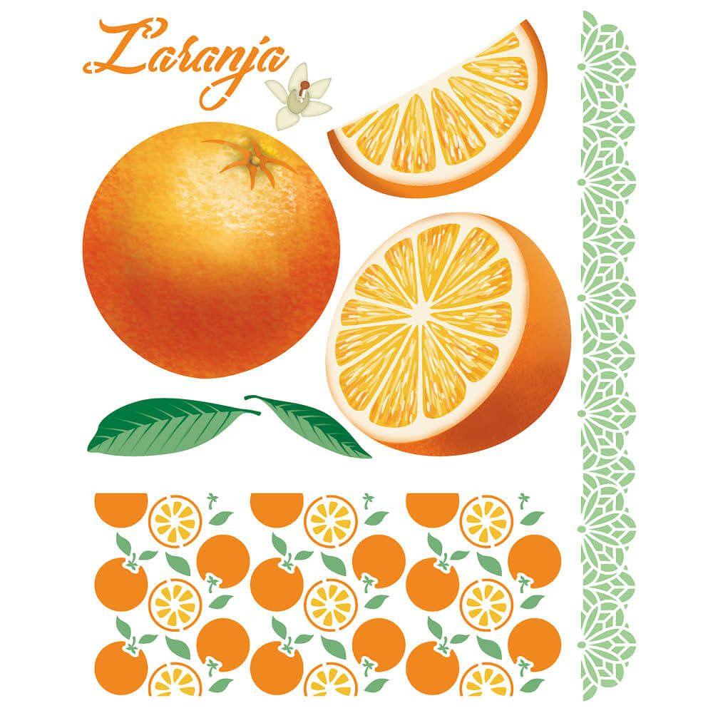 Stencil Litoarte 25x20 STR-244 Cozinha Laranja – Palácio da Arte