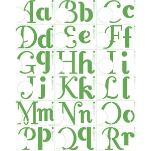 Stencil Litoarte 42x32 ST4-001 Alfabeto e Números com acentos - Palácio da Arte