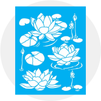 Stencil Flores e Folhagens
