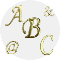 Ferragens Letras e Numeros