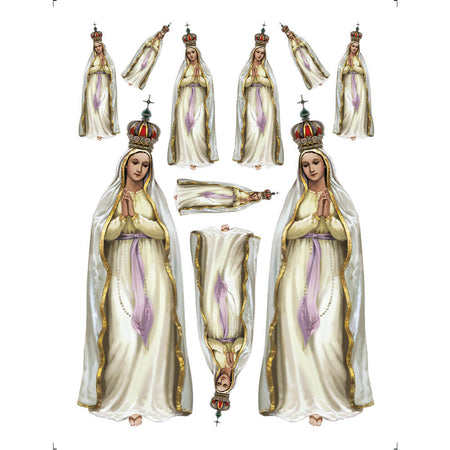 Transfer de Imagem Litoarte 9,8x7,5cm TI-034 Nossa Senhora de Fátima