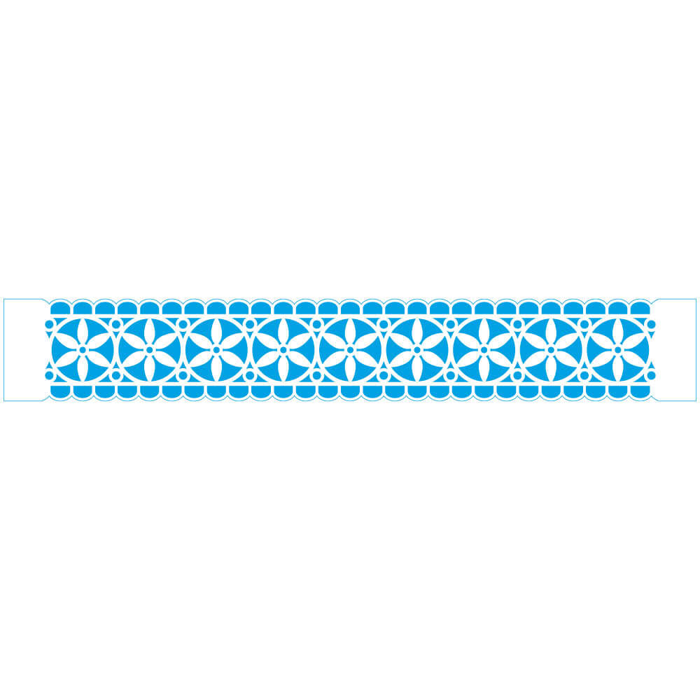 Stencil Litoarte 28x4cm STAB-032 Barrado