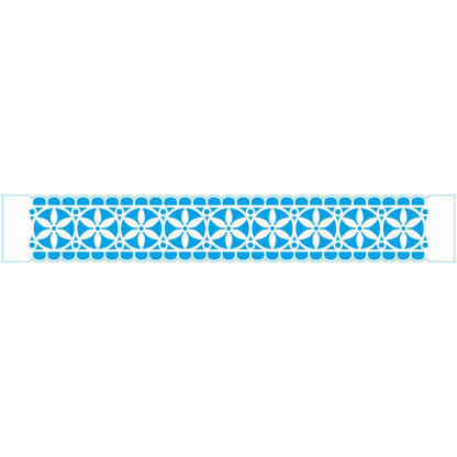 Stencil Litoarte 28x4cm STAB-032 Barrado