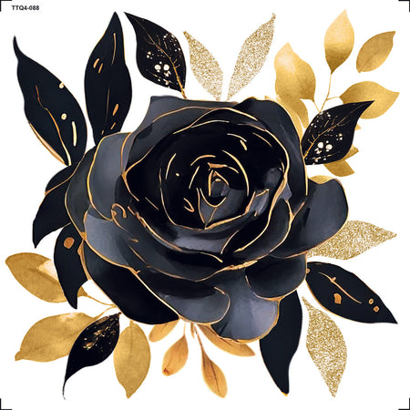 Transfer Têxtil 13,5x13,5cm TTQ4-088 Rosa Preta