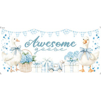 Transfer Têxtil Litoarte 27,5x12,8cm TTB5-047 Barrado Awesome Goose Blue