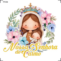 Transfer de Imagem 8x8cm TIT-034 Nossa Senhora do Carmo
