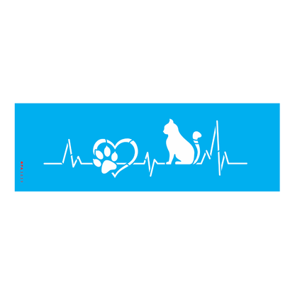Stencil OPA 10x30 3839 Pet Amor por Gatinho