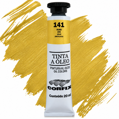 Tinta Óleo Metálica Corfix Bisnaga 20ml