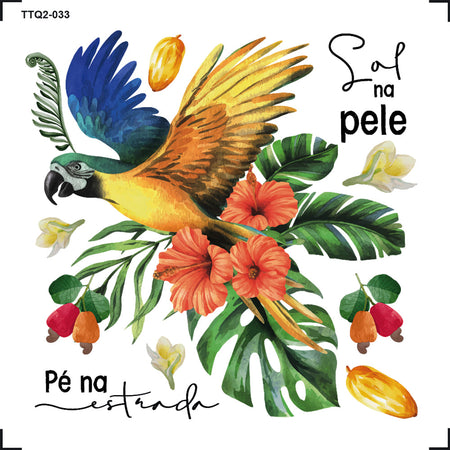 Transfer Têxtil 8x8cm TTQ2-033 Sol na Pele