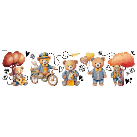 Transfer Têxtil 24x7 TTB4-071 Barrado Ursinho Teddy