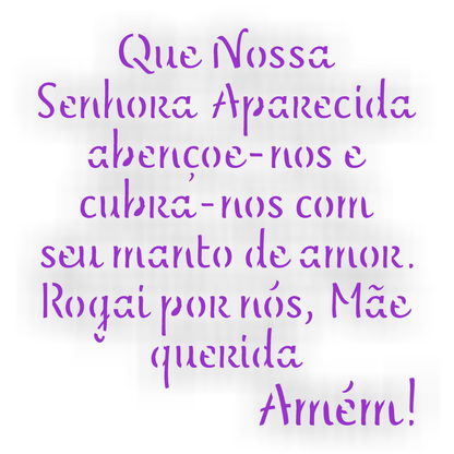 Stencil OPA 14x14 3732 Religião Oração Nossa Senhora Aparecida