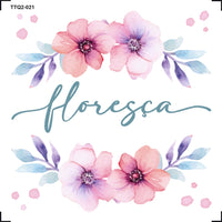 Transfer Têxtil 8x8cm TTQ2-021 Floresça