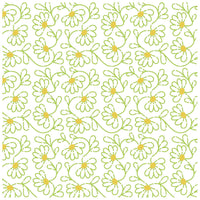 Stencil Litoarte 20x20cm STXX-317 Textura Flores