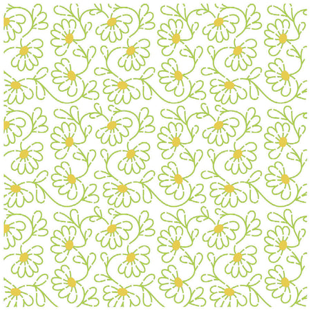 Stencil Litoarte 20x20cm STXX-317 Textura Flores