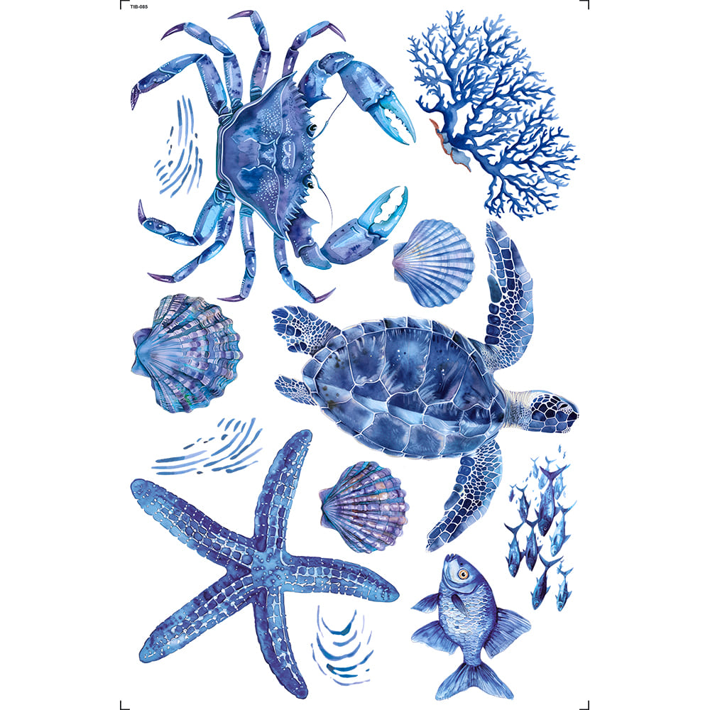 Transfer de imagem 19,5x29,5cm TIB-085 Fundo do Mar