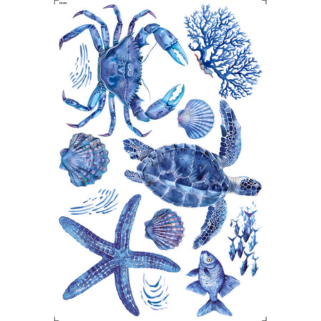 Transfer de imagem 19,5x29,5cm TIB-085 Fundo do Mar