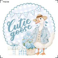 Transfer Têxtil Litoarte 8x8cm TTQ2-036 Cutie Goose