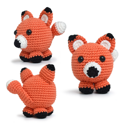 Kit Meu Primeiro Amigurumi Bicho Bola Cor 10 Raposa