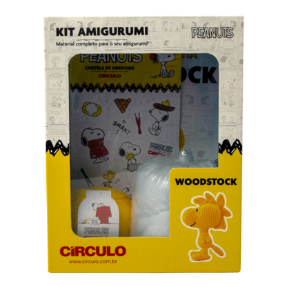 Kit Amigurumi Snoopy and Peanuts Círculo Cor 02 Woodstock
