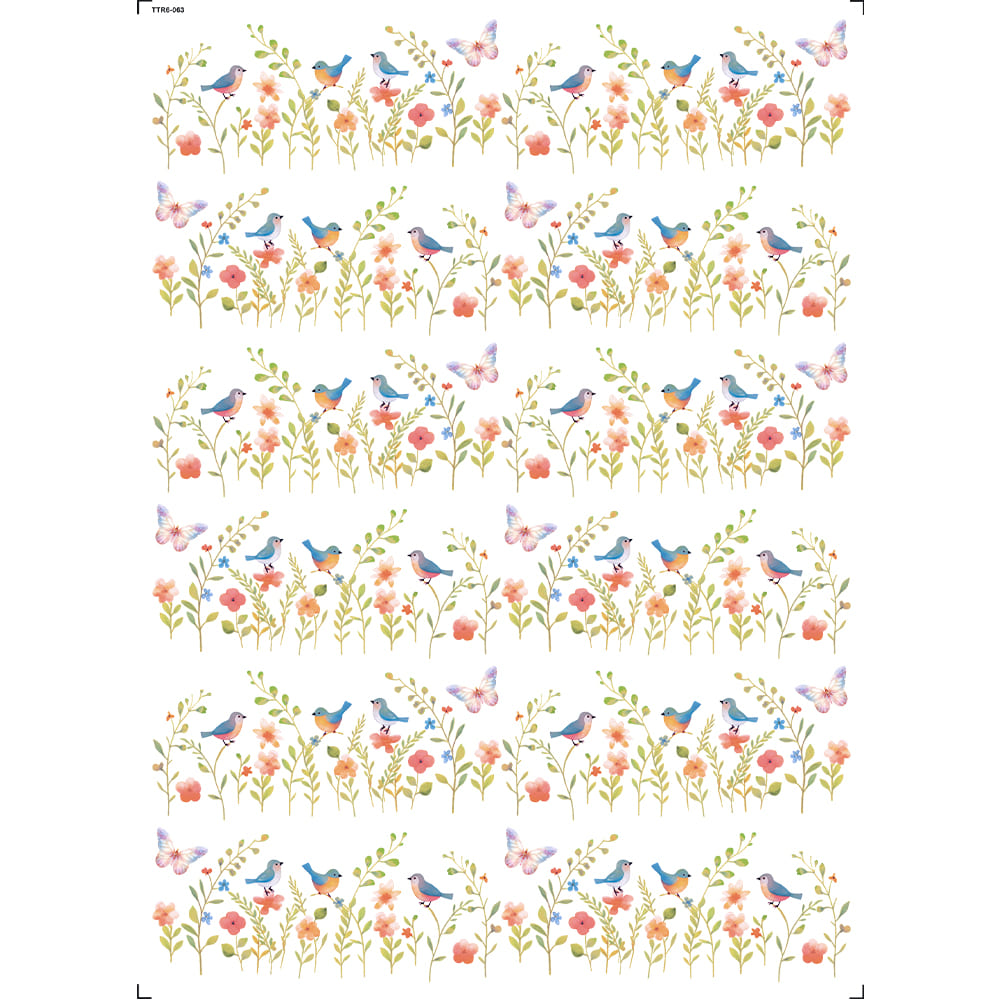 Transfer Têxtil 20x27,5cm TTR6-063 Estampinhas VIII