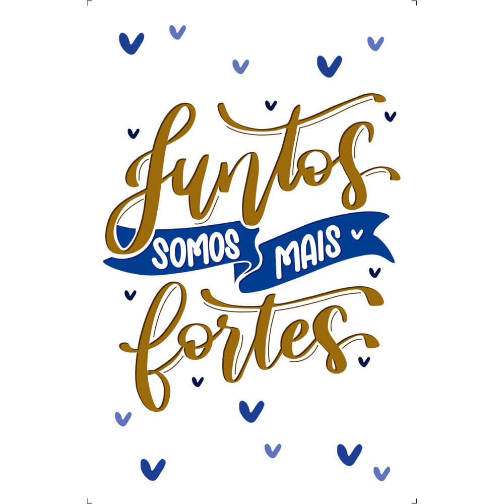 Transfer de Imagem Litoarte 9,8x15cm TIS-086 Juntos Somos mais Fortes