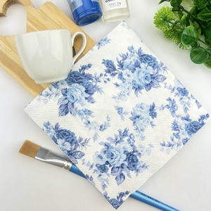 Guardanapo de Papel Decoupage 33x33 Azul Antoinette 13308456