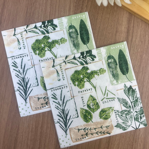 Guardanapo de Papel Decoupage 33x33 Ervas Brancas 13319635