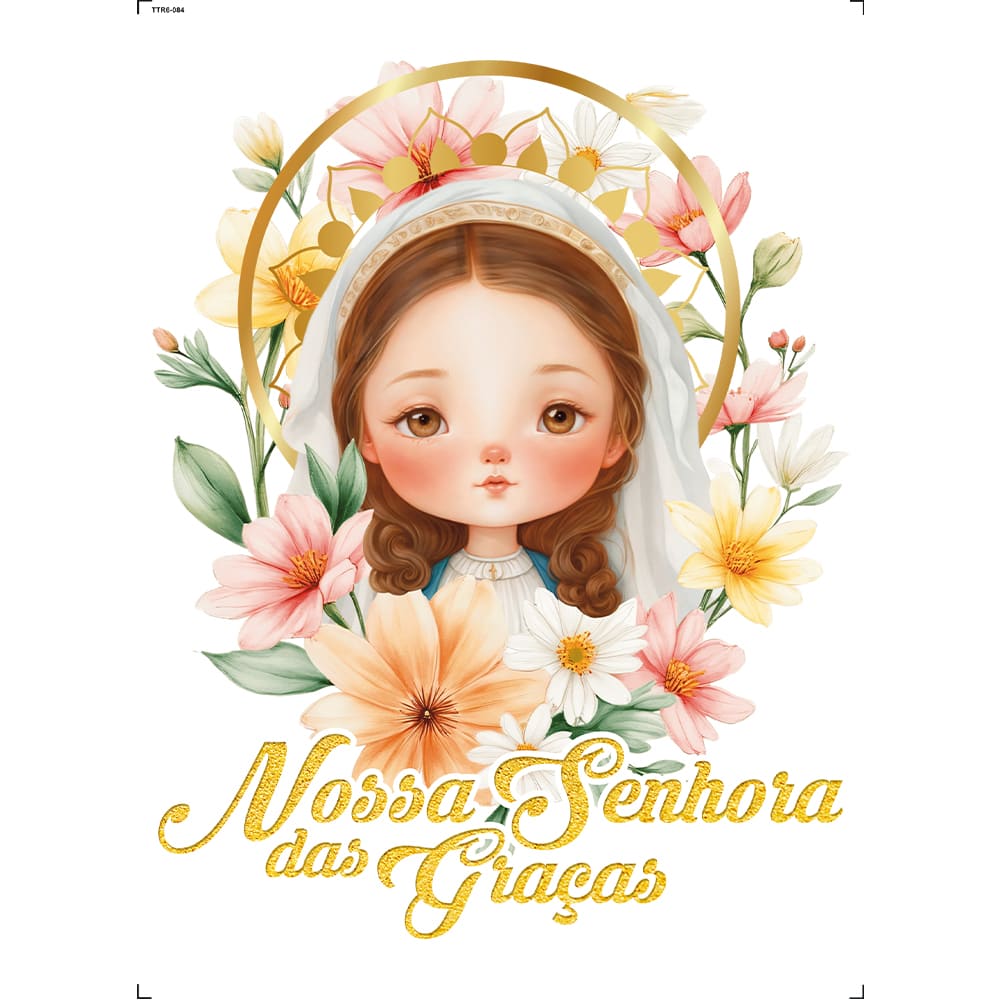 Transfer Têxtil 20x27,5cm TTR6-084 Nossa Senhora das Graças