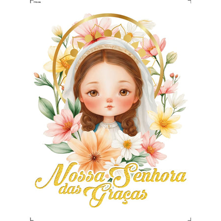 Transfer Têxtil 20x27,5cm TTR6-084 Nossa Senhora das Graças