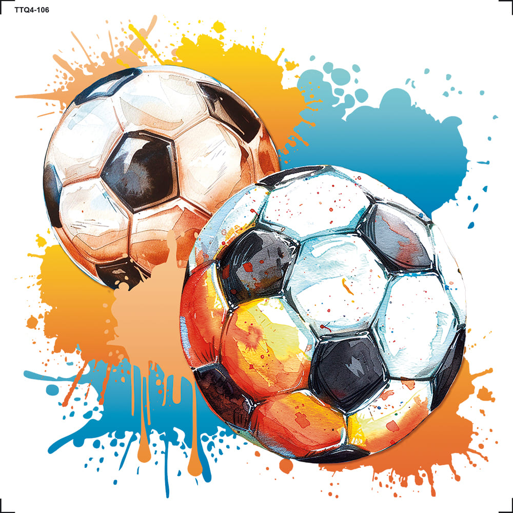 Transfer Têxtil 13,5x13,5cm TTQ4-106 Futebol