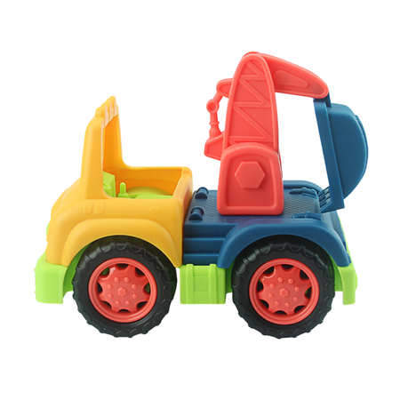 Brinquedo Caminhão Escavadeira Acrilex 18x13x11cm 6 peças