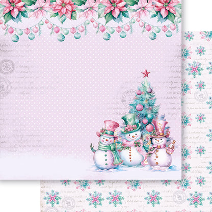 Papel Scrapbook Litoarte SDN-180 Encantos de Natal 30,5x30,5cm