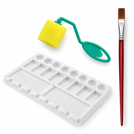 Kit Básico para Pintura Condor (Rolinho, Pincel, Paleta) 599