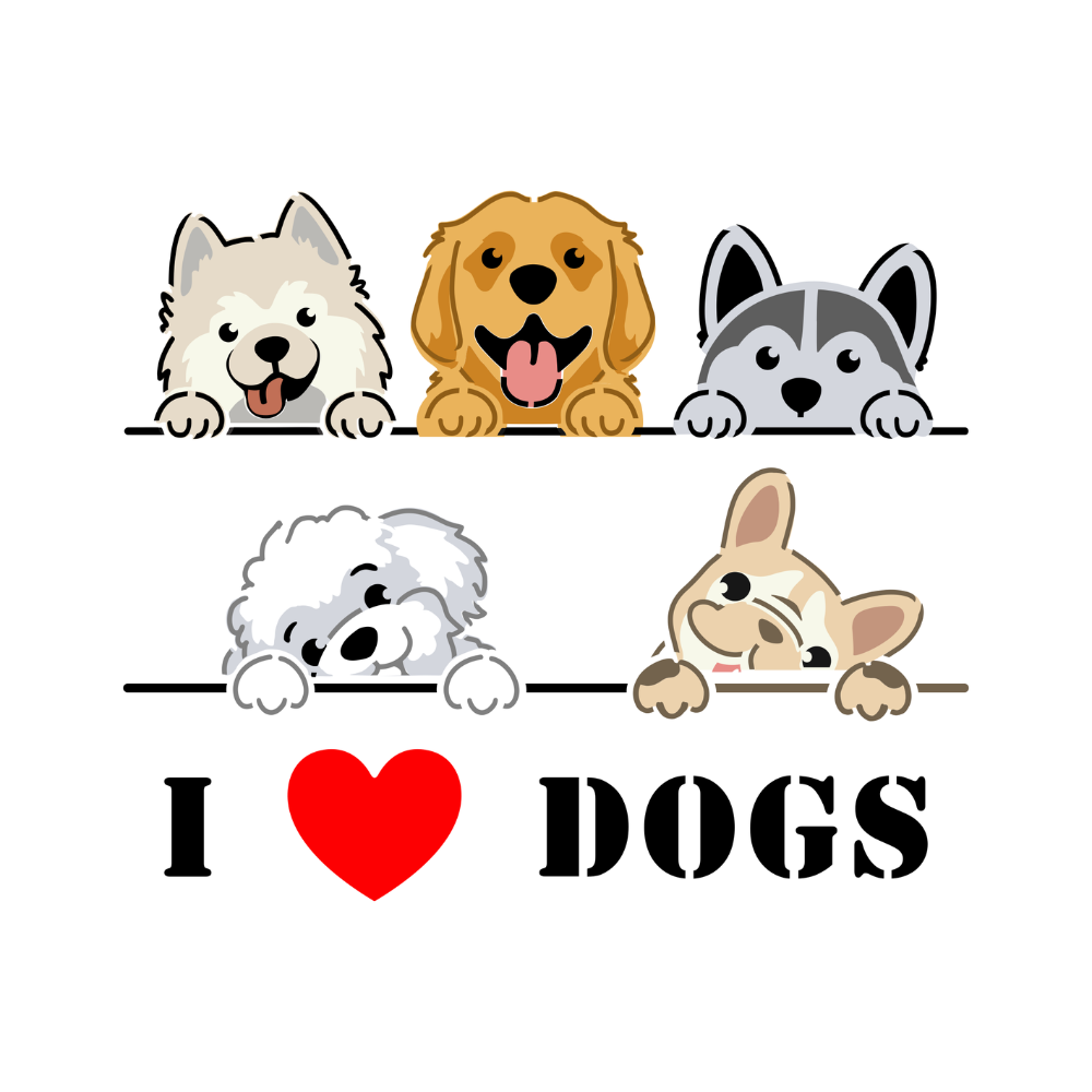 Stencil OPA 15x20 3793 Pet I Love Dogs