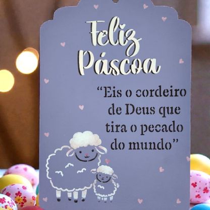 Stencil OPA 15x20 3774 Páscoa Religião Cordeiro de Deus
