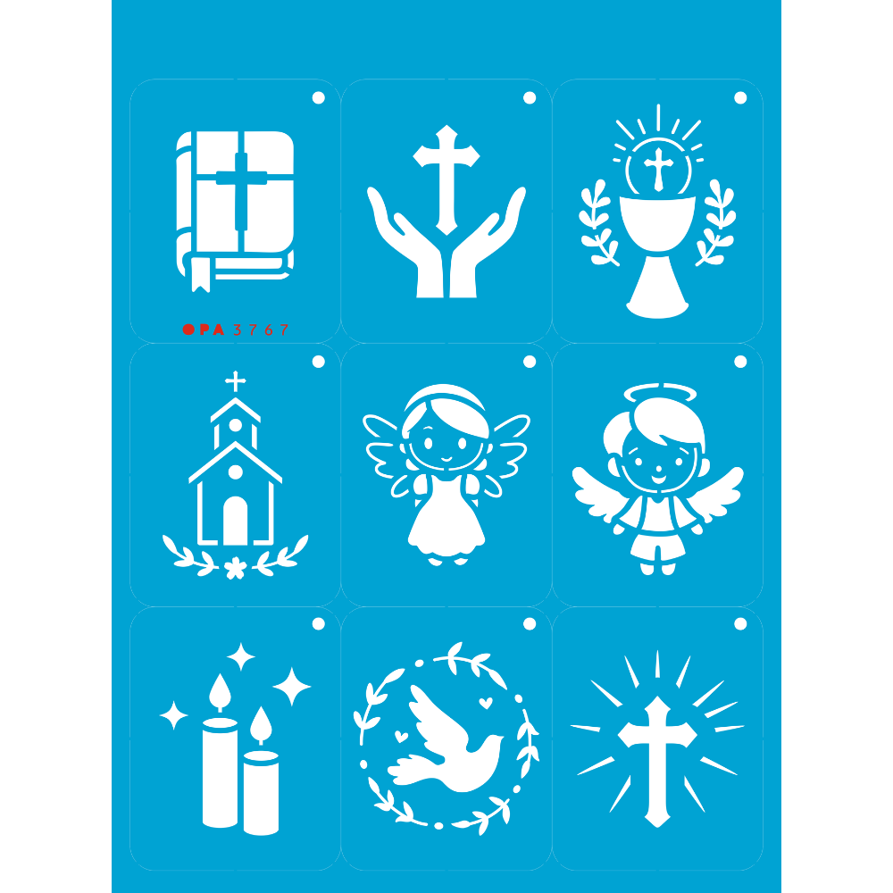 Stencil OPA 15x20 3767 Chaveirinho Batizado