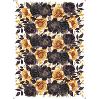 Transfer Têxtil Litoarte 20x27,5cm TTR6-071 Flores Douradas