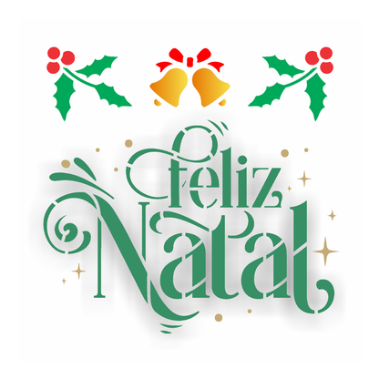Stencil OPA 14x14 3842 Natal Frase Feliz Natal I