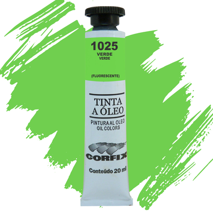 Tinta Óleo Fluorescente Corfix Bisnaga 20ml