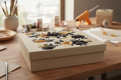 Transfer de Imagem 15x19,5cm TIM-013 Flor Dourada