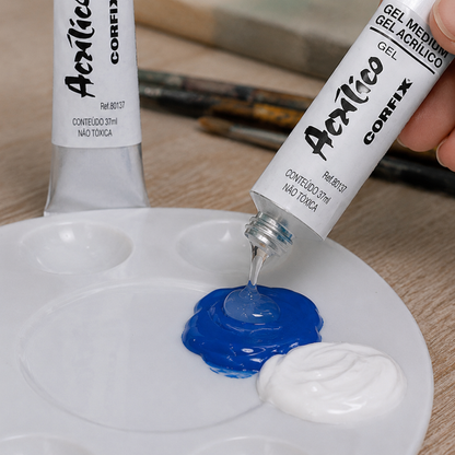 Gel Médium Acrílico Corfix 37ml | Auxiliar para Pintura