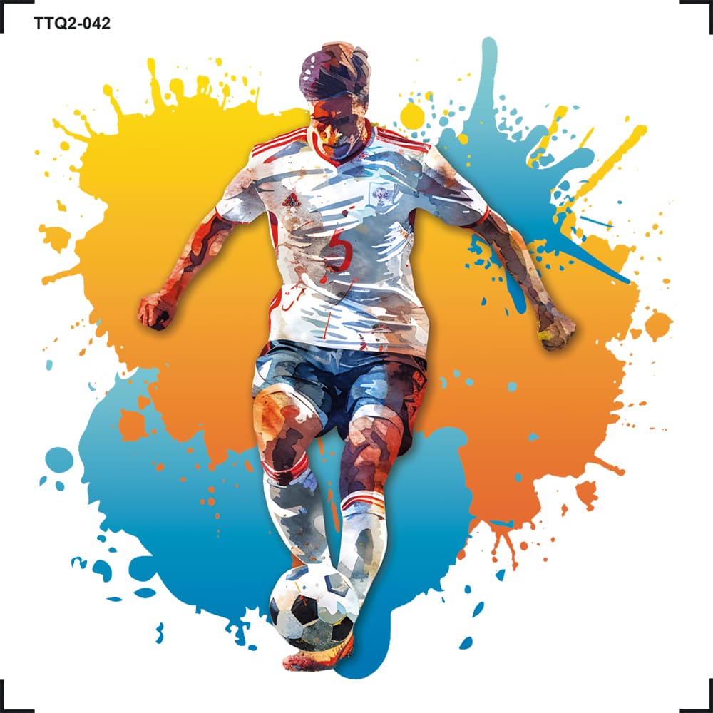 Transfer Têxtil 8x8cm TTQ2-042 Futebol