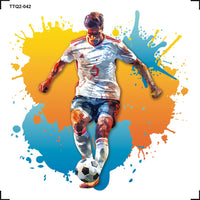 Transfer Têxtil Litoarte 8x8cm TTQ2-042 Futebol