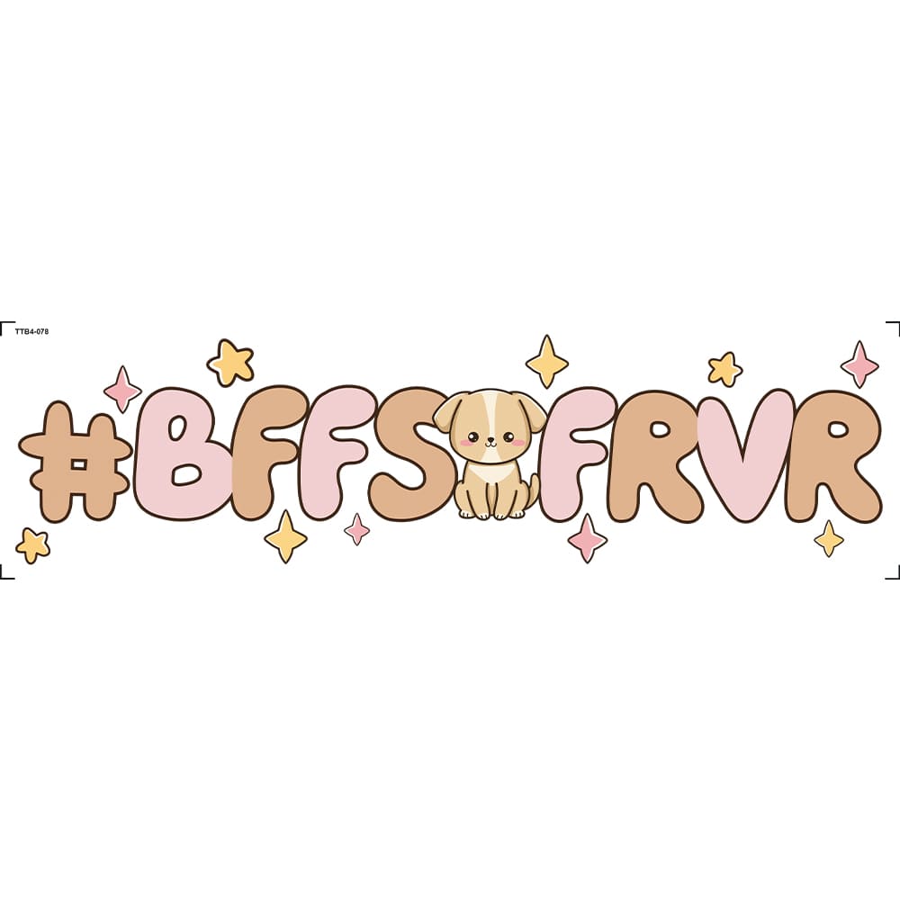 Transfer Têxtil 24x7cm TTB4-078 Barrado BFFSFRVR