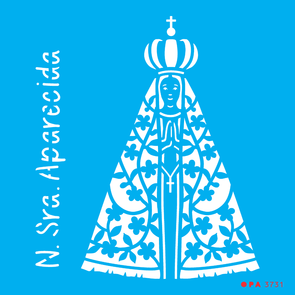 Stencil OPA 14x14 3731 Religião Nossa Senhora Aparecida