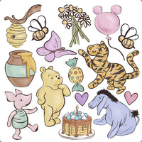 Transfer Têxtil 13,5x13,5cm TTQ4-060 Urso Doce Mel Tags