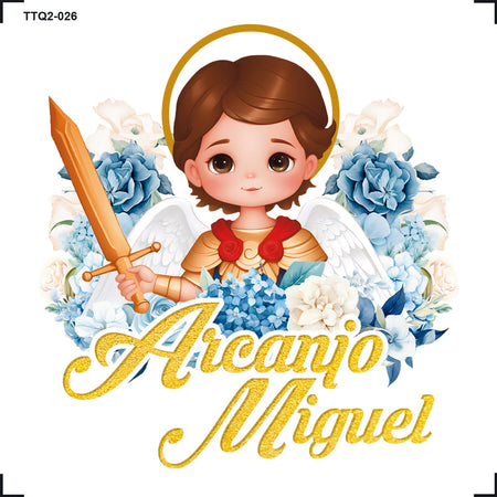 Transfer Têxtil 8x8cm TTQ2-026 Miguel Arcanjo