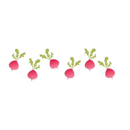 Stencil OPA 10x30 3806 Feirinha Estamparia Legumes Rabanetes